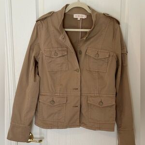 Tory Burch Utility Jacket Khaki Size XL